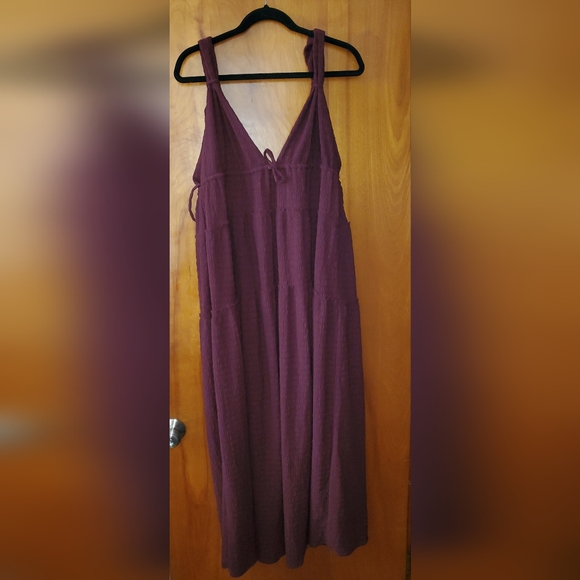 Free People Beach Martina Maxi Dress (Wine/Eggplant) - Picture 2 of 7